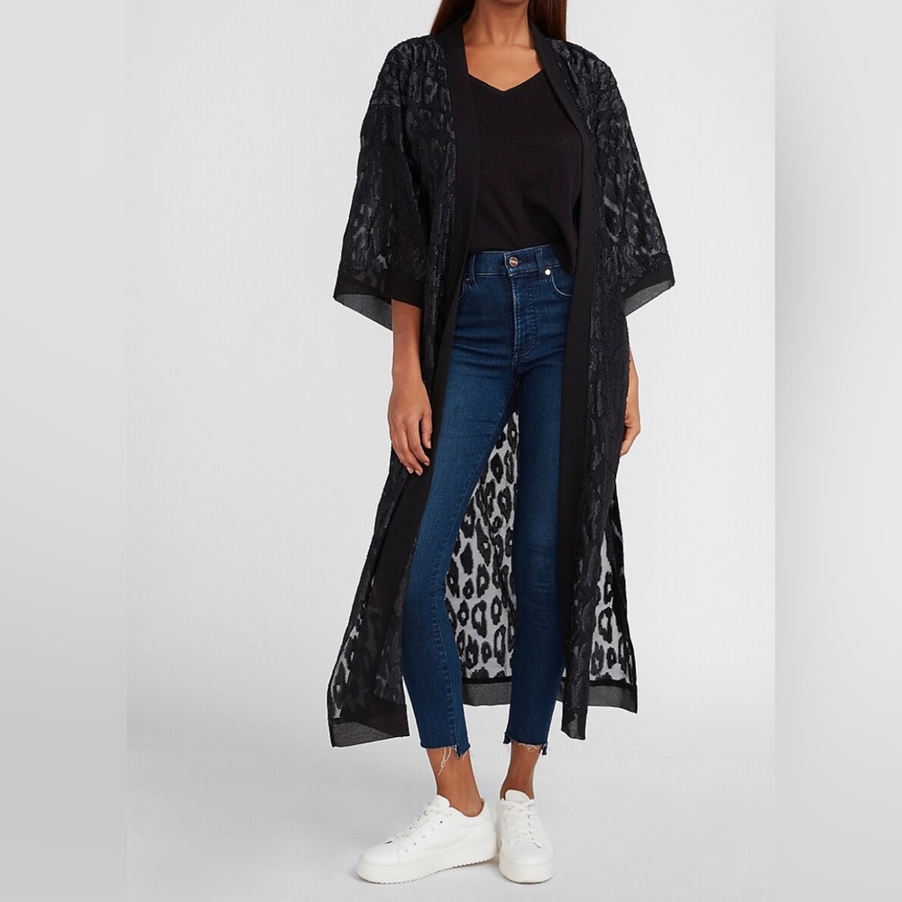 Express - Leopard Jacquard Cover-Up